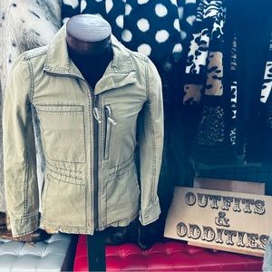 Madewell Cargo Canvas Army Green Surplus Jacket